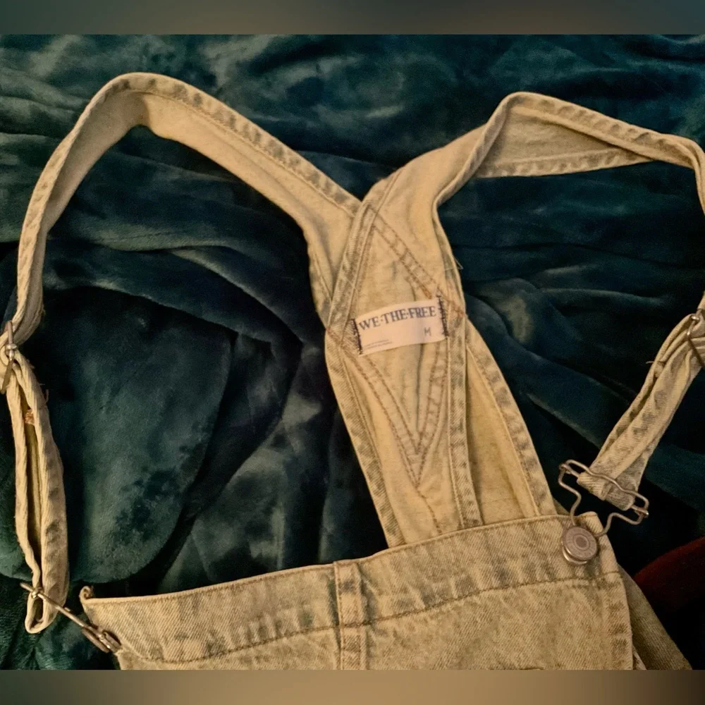 NWOT We The Free Oceanic Jean Shortalls! - Picture 2 of 16